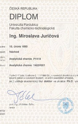 Doktor - Analytická chemie